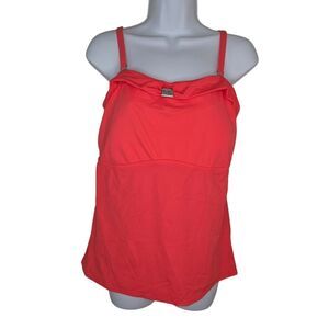 Venus Coral Tankini Swimsuit Top Size 16